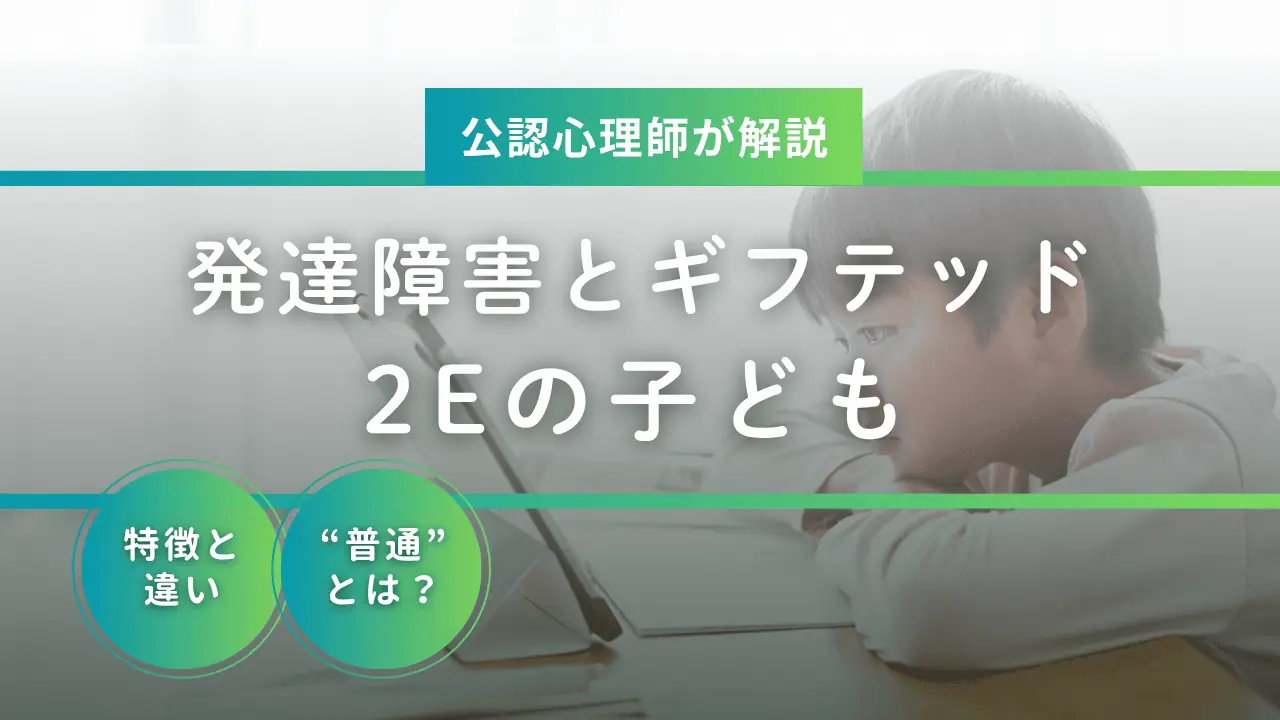 【公認心理師が解説】発達障害とギフテッド『2E』の子どもの子育て：特徴と違いとは